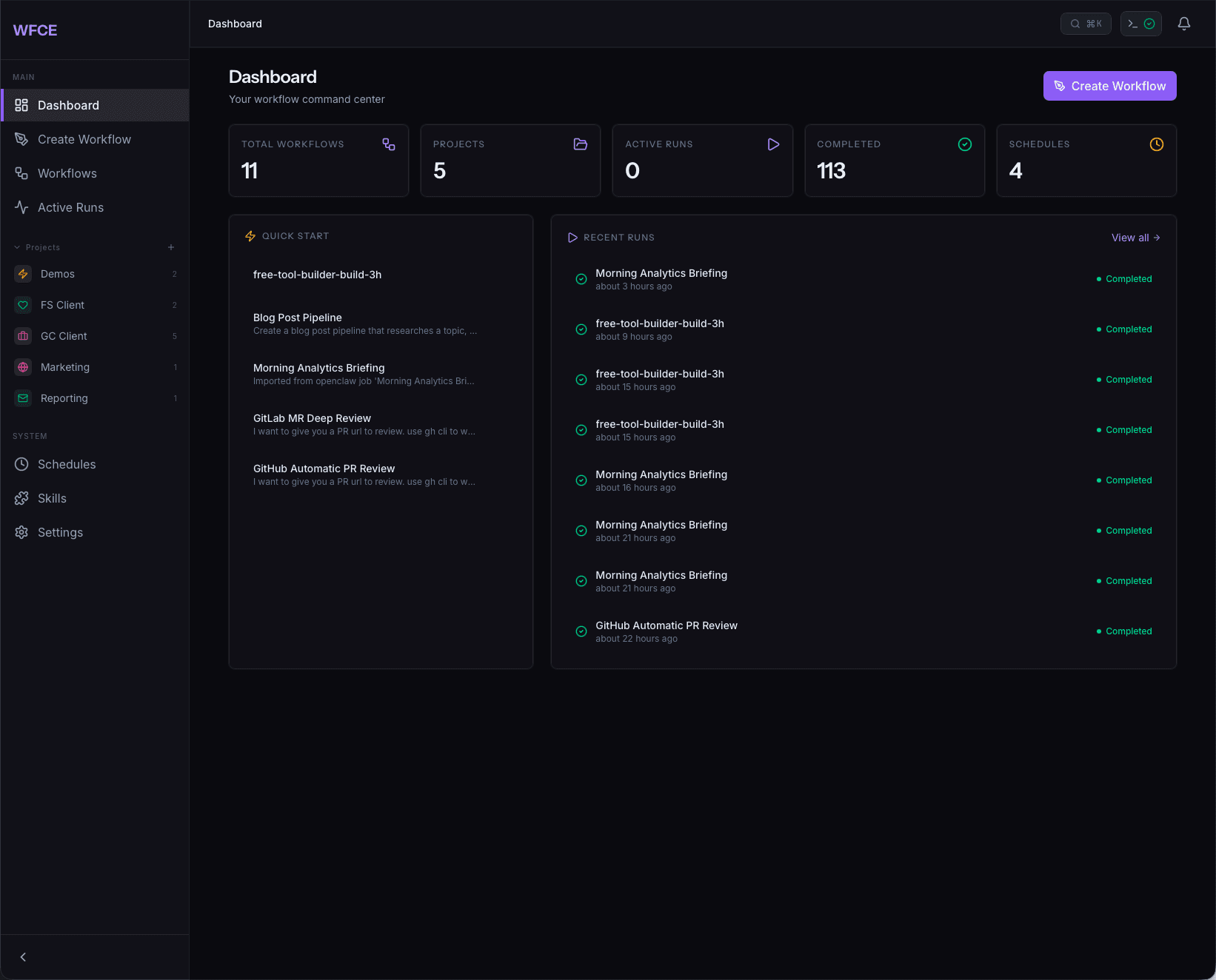 Command center for every workflow